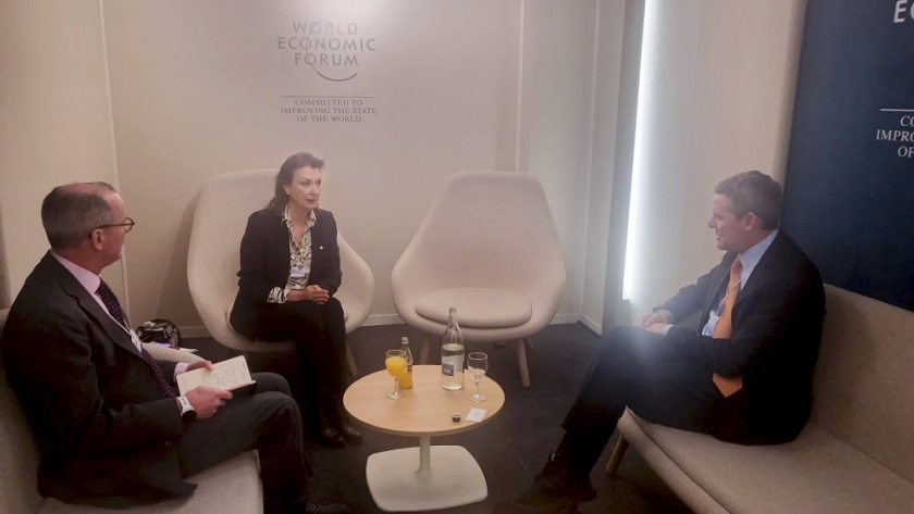 Foro de Davos: La canciller Mondino continúa con su agenda de reuniones y el objetivo de incrementar las exportaciones argentinas y las inversiones productivas