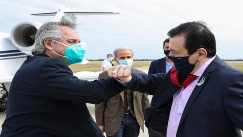 El Presidente visitó Santiago del Estero en su primer recorrido por el interior del país desde el aislamiento social