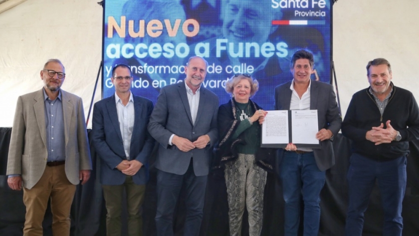 Perotti adjudicó la obra de pavimentación de la avenida Miguel Galindo en la ciudad de Funes