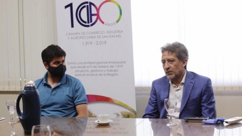 Segura se reunió con representantes del sector comercial, industrial y agropecuario de San Rafael