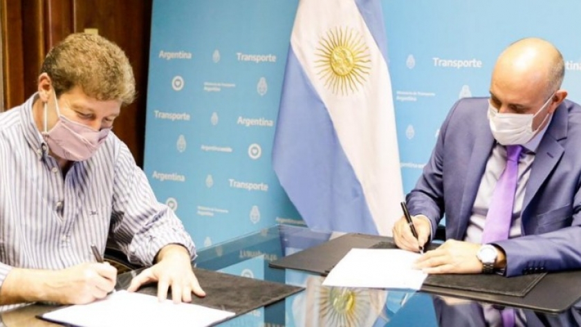 Melella y Guerrera firmaron un convenio marco para la construcción del muelle turístico en el puerto de Ushuaia