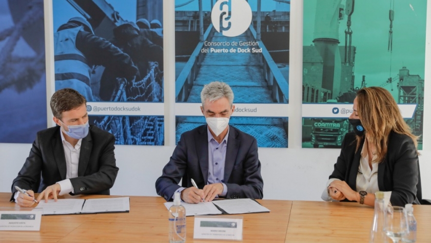 Transporte aportará $200 millones para el dragado del Puerto Público de Dock Sud - Meoni: 