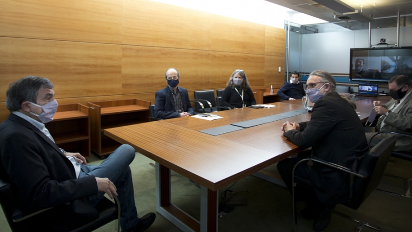 El ministro Basterra se reunió con Salvarezza para coordinar agendas de trabajo en investigación