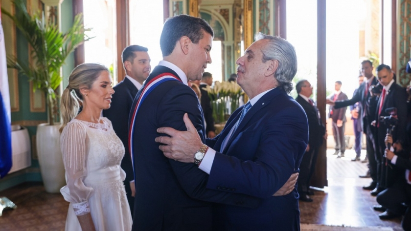 Alberto Fernández participó de la ceremonia de asunción del presidente de Paraguay