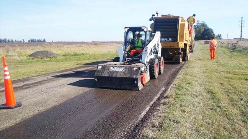 Comenzó la obra de repavimentación y ensanche de la Ruta Provincial 73