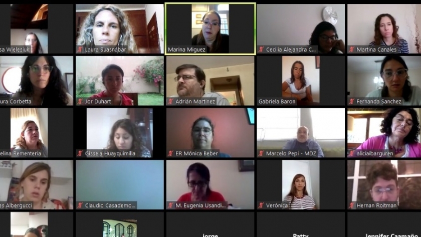 Referentes del turismo de todo el país reunidos en videoconferencia sobre capacitación virtual