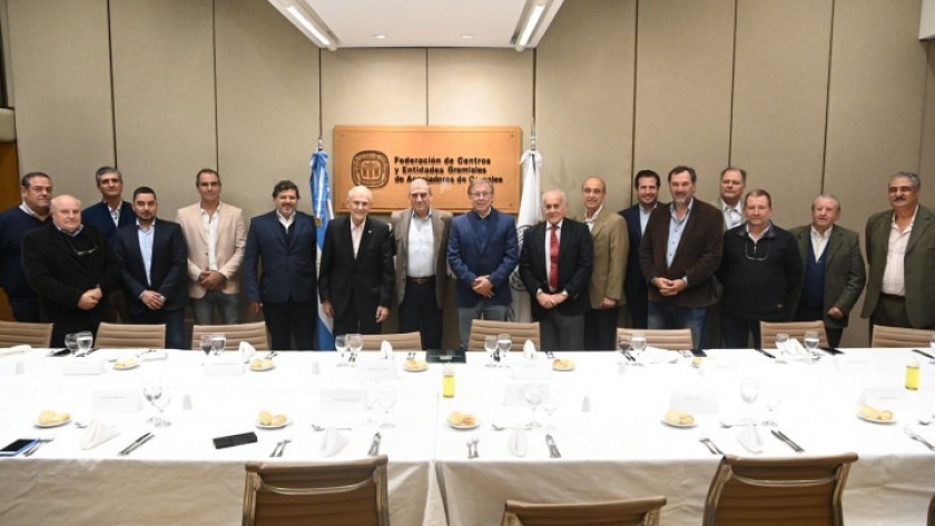 Bahillo y la Federación de Centros y Entidades Gremiales de Acopiadores de Cereales analizaron las expectativas de la próxima campaña 2023/2024