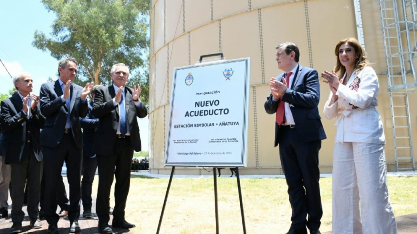 Quedó oficialmente inaugurado el acueducto Estación Simbolar – Añatuya