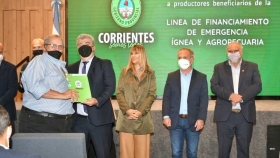 El Gobierno entregó certificados a productores beneficiarios de la línea de financiamiento por la Emergencia ígnea y agropecuaria