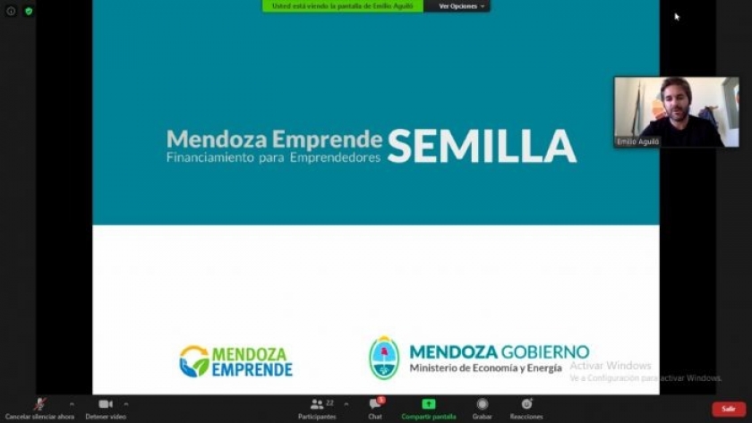 Mendoza Emprende Semilla: hasta el 23 de octubre estará abierta la primera convocatoria para fortalecer nuevos proyectos