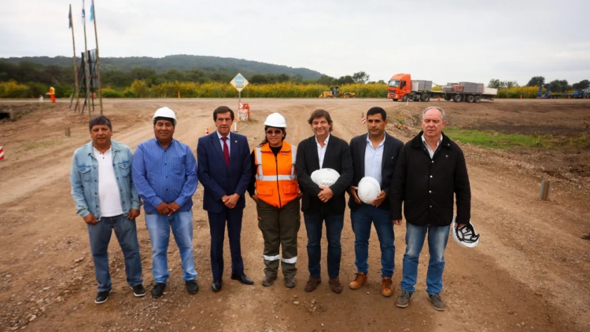 Carlos Sadir reactivó las obras en la Ruta Nacional 34 en Las Pampitas para impulsar la conectividad