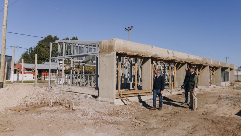 Obras del CDI y el Playón Multideportivo avanzan a paso firme en Lonquimay