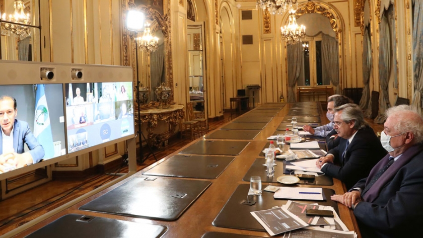Alberto Fernández mantuvo una reunión virtual con gobernadores