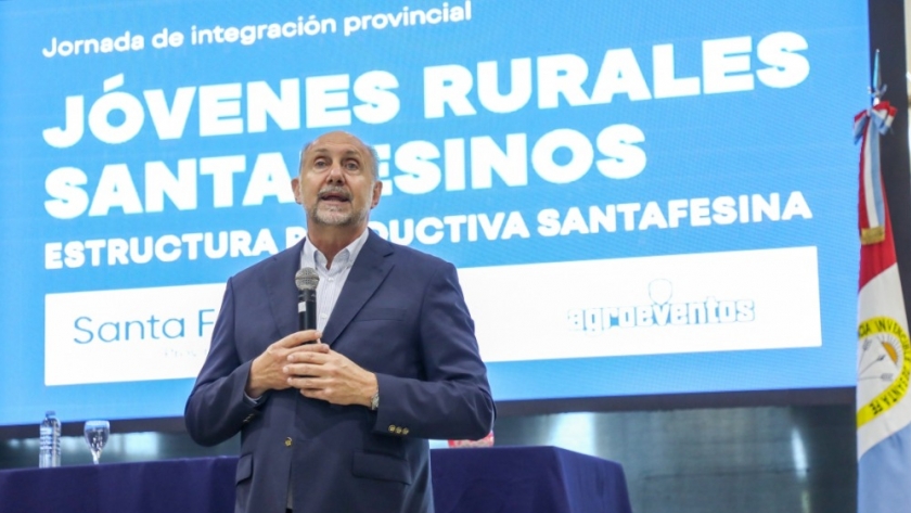 Perotti participó de la apertura de la jornada de integración del programa “Jóvenes Rurales Santafesinos”