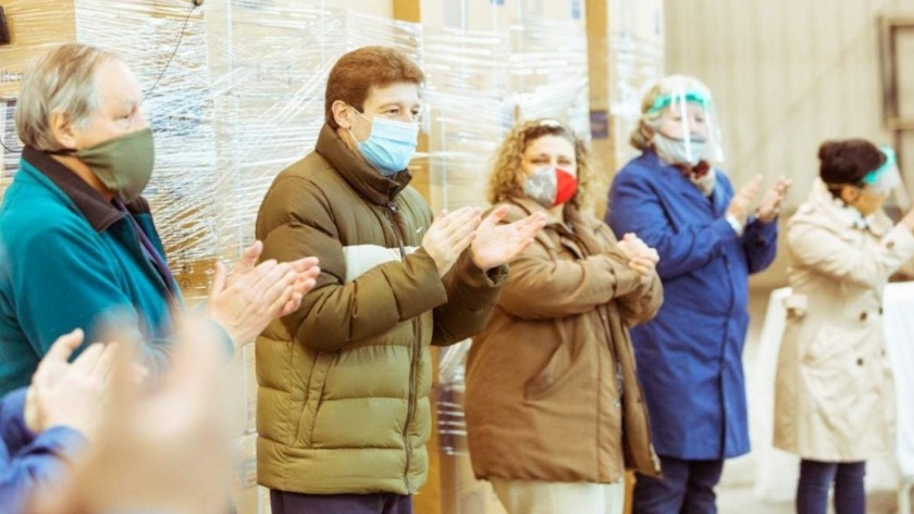 El Gobernador Melella celebró la salida de la primera línea de producción de aires acondicionados en Audivic