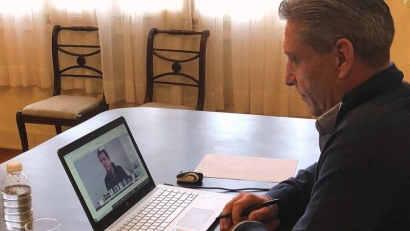 Arcioni participó de una videoconferencia con Sergio Massa y referentes del frente renovador de todo el país