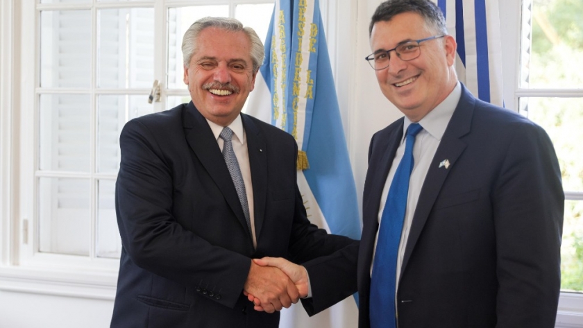El Presidente se reunió en Olivos con el viceprimer ministro de Israel, Gideon Sa´ar