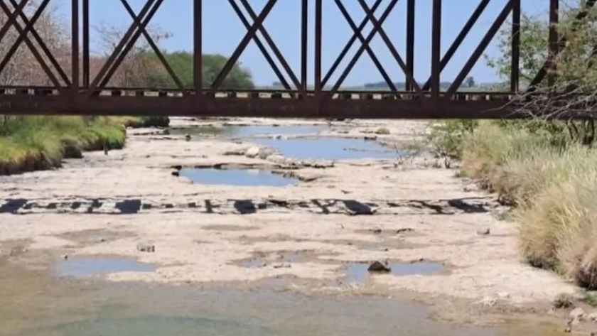 Se secó un río de la zona agrícola más importante del país