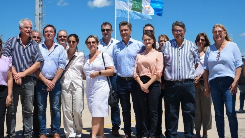 Puerto las Palmas: Zdero recorrió las obras junto a las autoridades de fonplata