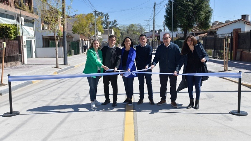 Kicillof y Nardini inauguraron obras de repavimentación en Villa de Mayo