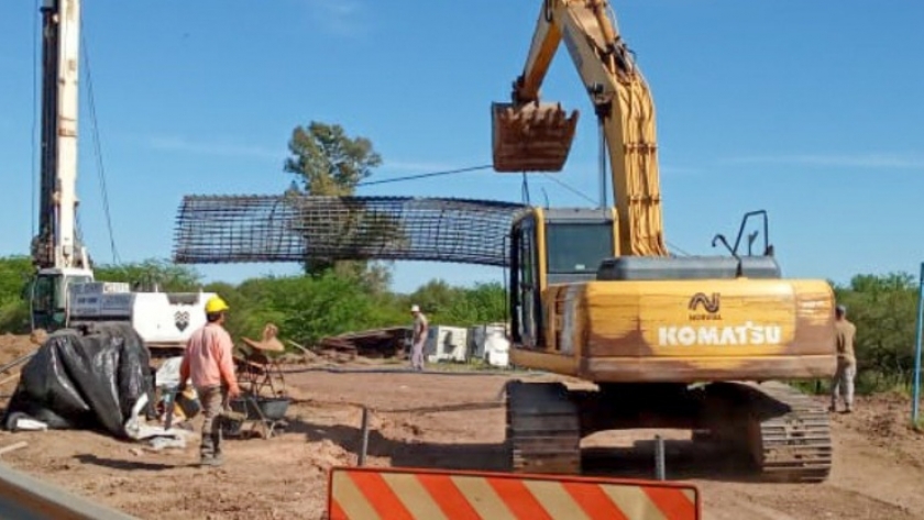 Un 25 por ciento de avance presenta la construcción del puente sobre arroyo García en el departamento Gualeguaychú