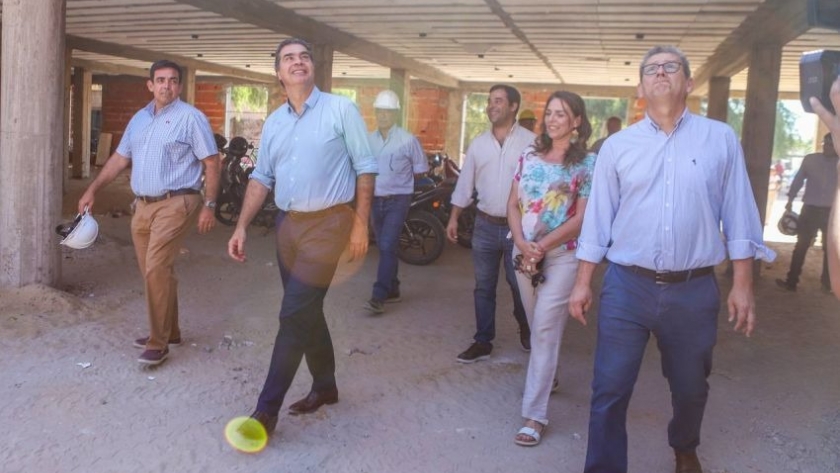 Capitanich supervisó la nueva obra del Colegio Piacentini en Resistencia