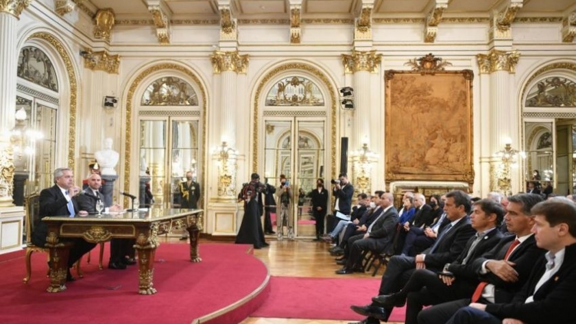 Capitanich participó de los anuncios económicos realizados por el Gobierno Nacional