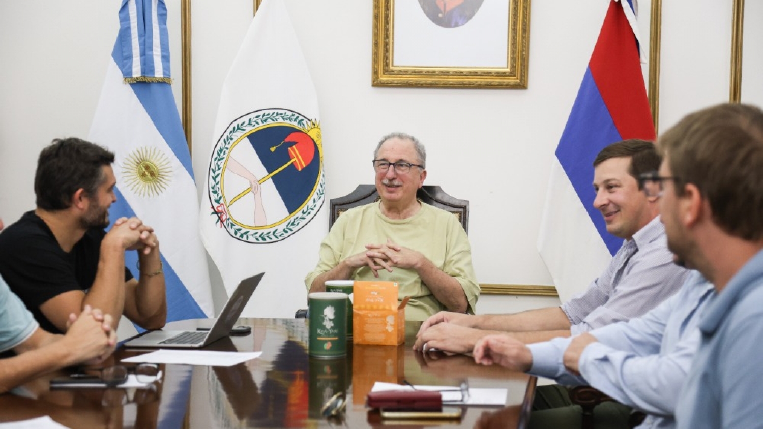 Passalacqua encabezó la reunión para impulsar la expansión internacional de la yerba mate