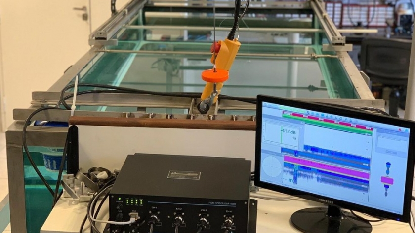 El Gabinete de Hidroacústica visitó las instalaciones de una empresa marplatense que exporta ecosondas a distintos países