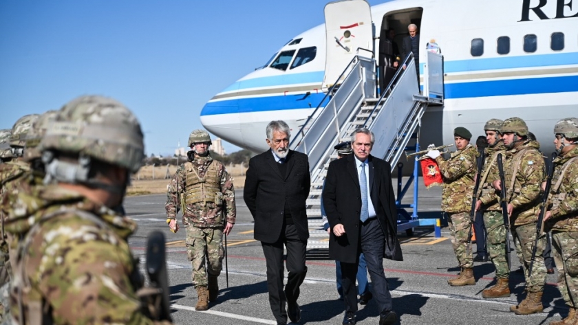 El gobernador de San Luis recibió al presidente de la Nación