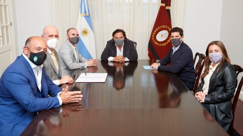 Guzmán, De Pedro y Gustavo Sáenz firmaron un convenio de Asistencia Financiera por $ 1.000 millones para la provincia de Salta