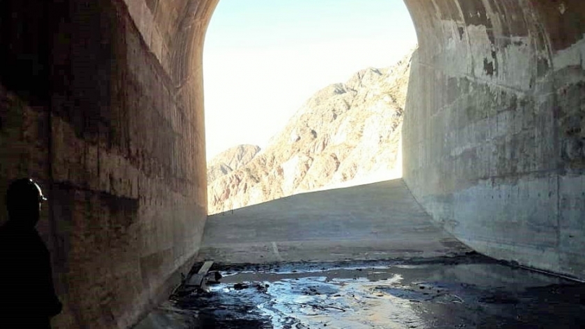 Hidráulica inspeccionó el vertedero del dique Potrerillos