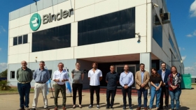 Arturo Videla recorrió junto a Daniel Costamagna las instalaciones de la empresa santafesina Binder, que comenzará a operar con productos lácteos