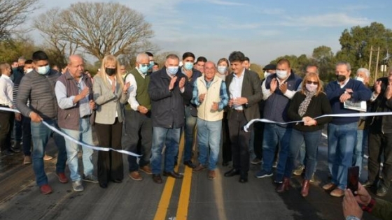 <Jaldo dejó inaugurado el nuevo puente sobre la ruta provincial 323