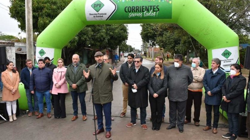 En la Olla, el Gobernador inauguró red vial e instó a trabajar a junto los vecinos