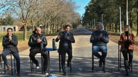 Kicillof inauguró las obras de pavimentación en el acceso a la localidad de Ireneo Portela