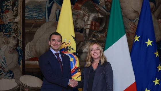 Ecuador acuerda con Italia un canje de deuda por USD 10 millones para fortalecer sus instituciones públicas