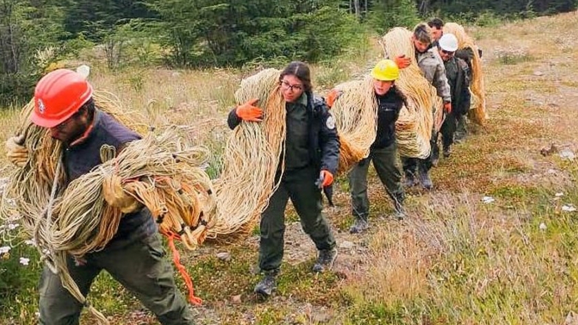 La Secretaría de Ambiente realizó la primera actividad de rehabilitación en la Reserva Provincial Río Valdéz 