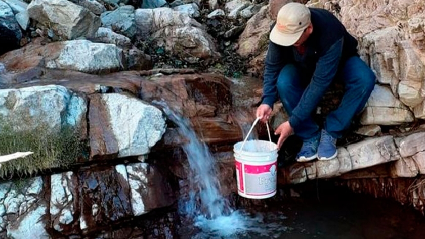 Acceso al agua en parajes de La Caldera