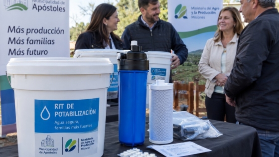 Agua segura en Apóstoles: kits para 60 productores rurales