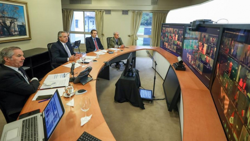 Videoconferencia con líderes de América Latina y el Caribe y España