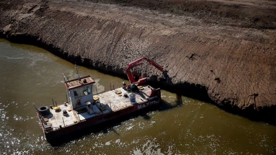 Exigen reactivar de manera urgente el dragado del Río Salado para mitigar las inundaciones en el campo bonaerense