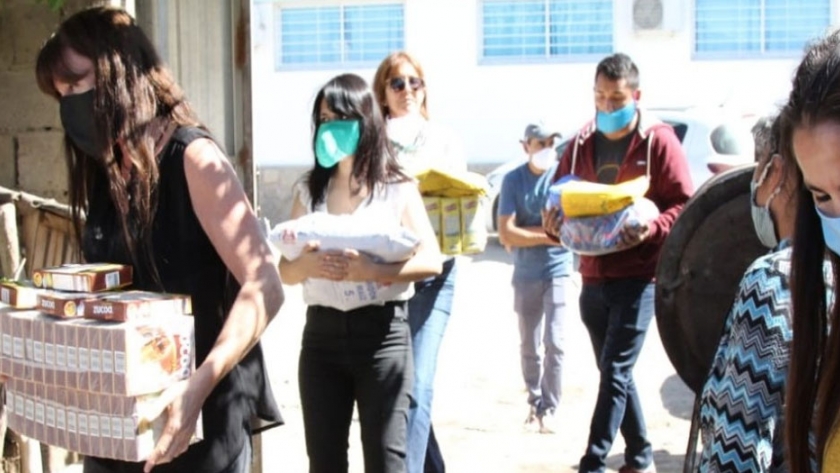 El Gobierno realizó un operativo de entrega de alimentos en Cafayate