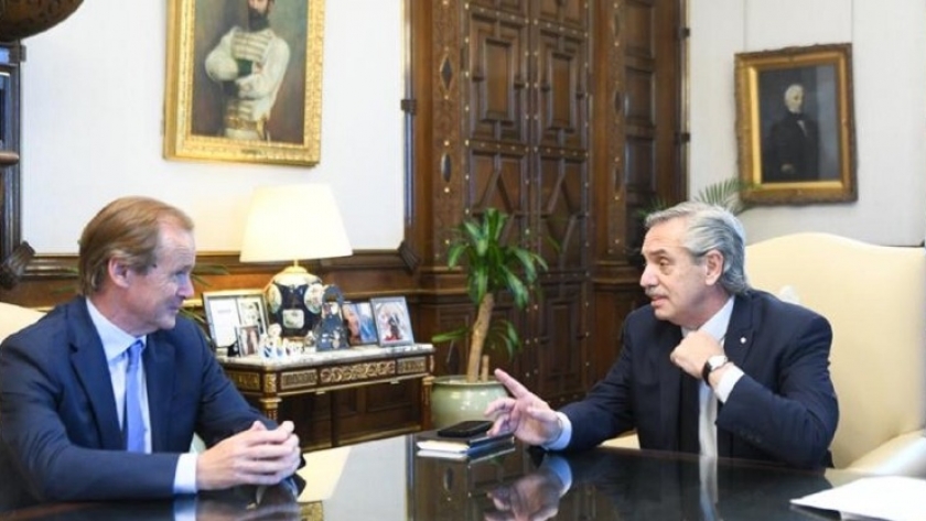 Gustavo Bordet se reunió con Alberto Fernández