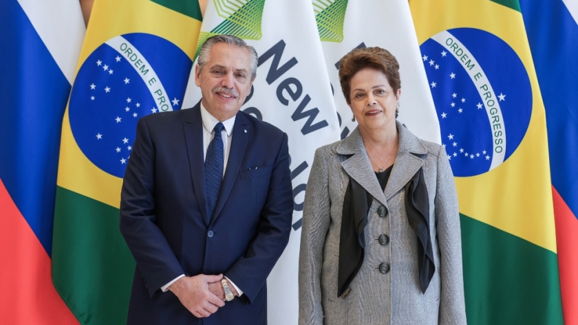 El presidente se reunió con Dilma Rousseff para oficializar la integración de Argentina al Nuevo Banco de Desarrollo de los BRICS