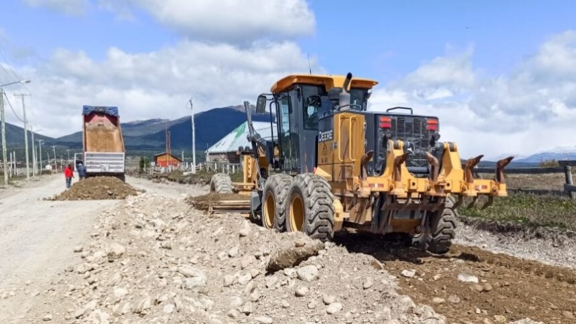 Se reactivó la obra de pavimentación de la Ruta provincial N° 1 en Tolhuin