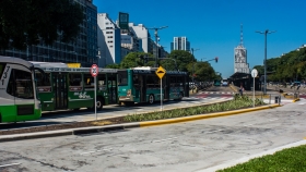 La Ciudad repavimentó la traza del Metrobus 9 de Julio sector Obelisco