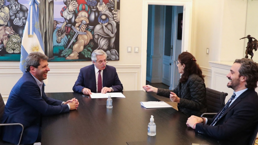 El presidente Alberto Fernández encabezó el acto en el que la provincia de San Juan se sumó al plan Argentina Construye