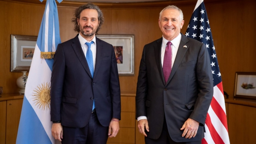 Cafiero mantuvo su primer encuentro oficial con el embajador de Estados Unidos, Marc Stanley