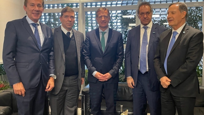 El Gobernador de Mendoza se reunió con el presidente de la Federación de las Industrias de San Pablo